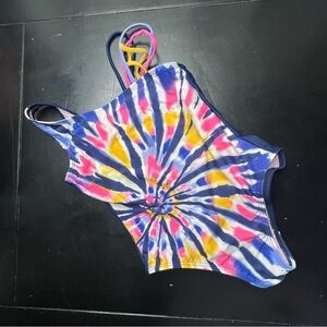 Angel Beach Kids Colorful Tie-Dye Swimsuit Girls 10